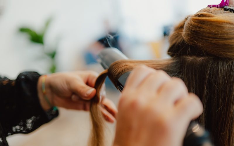 Locken machen Nahaufnahme